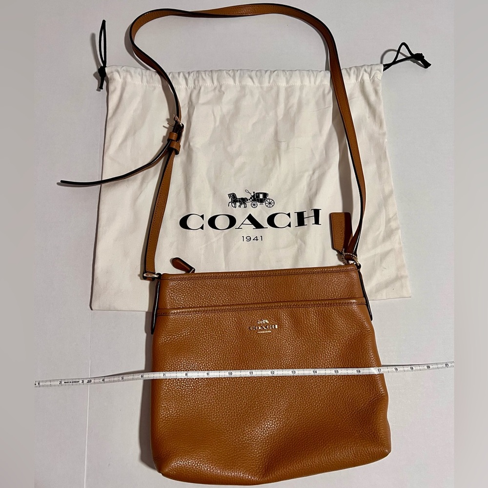 Camel-colored Coach Crossbody Bag w/ Dust Bag